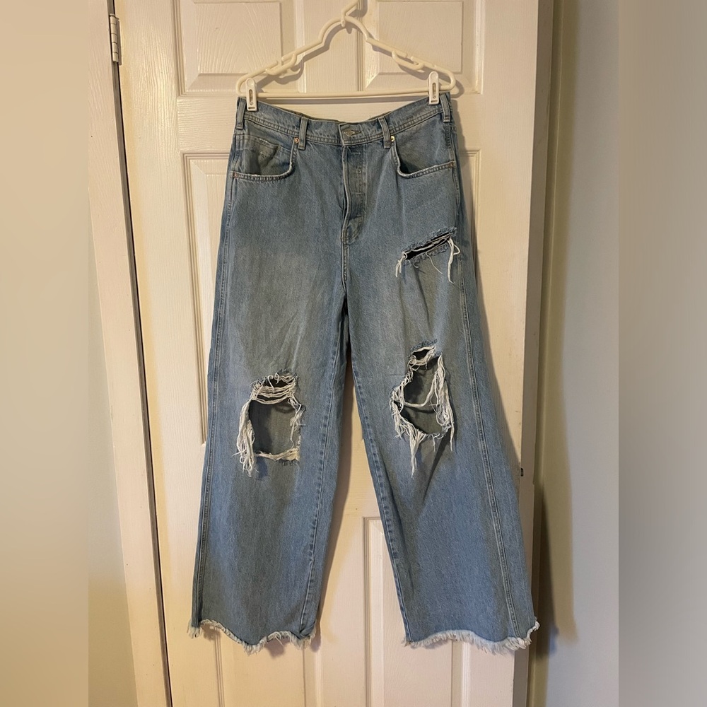 Free People Ollie Extreme Wide Leg Jeans - Picture 3 of 12